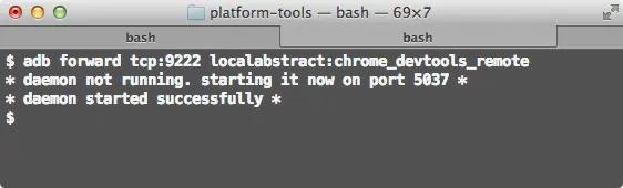 adb forward tcp:9222 localabstract:chrome_devtools_remote